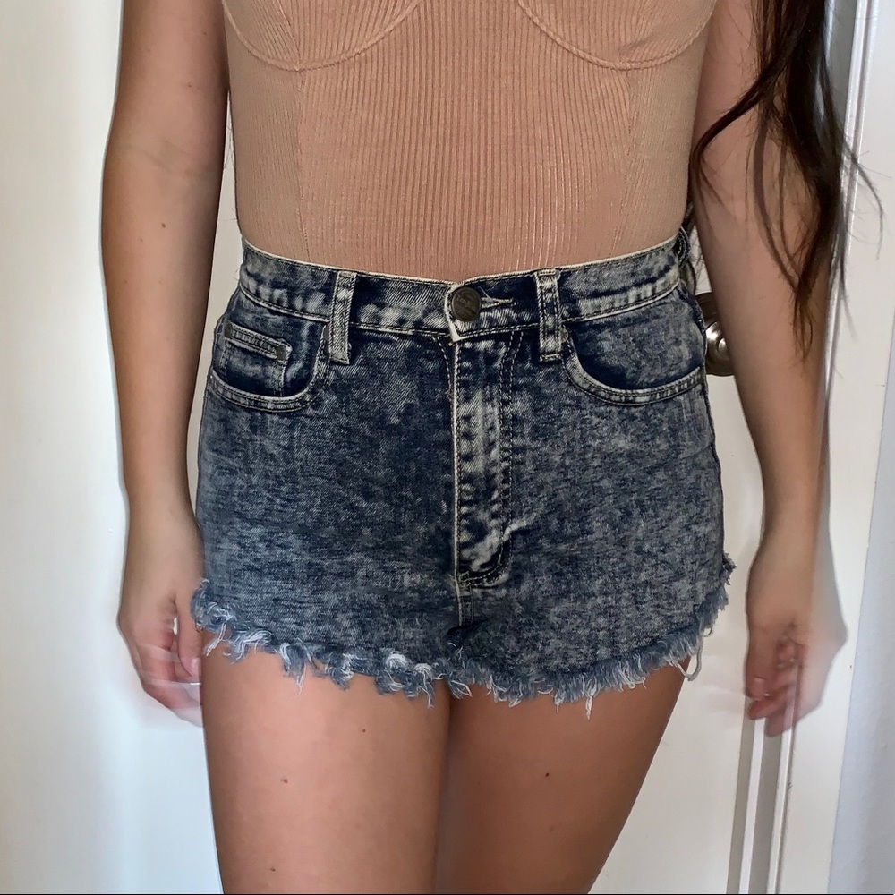 High Waisted Jean Shorts
